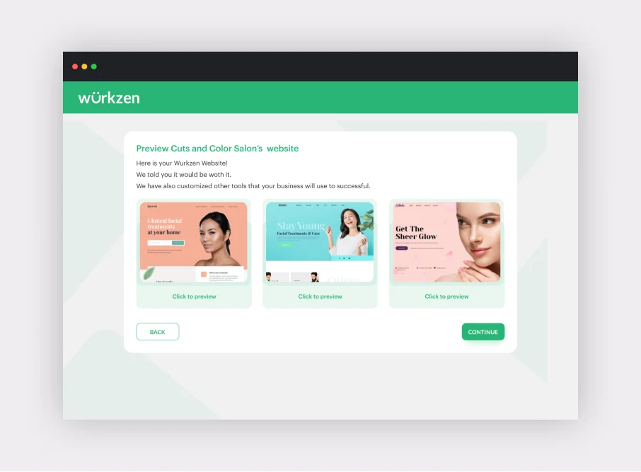 partner app screensd