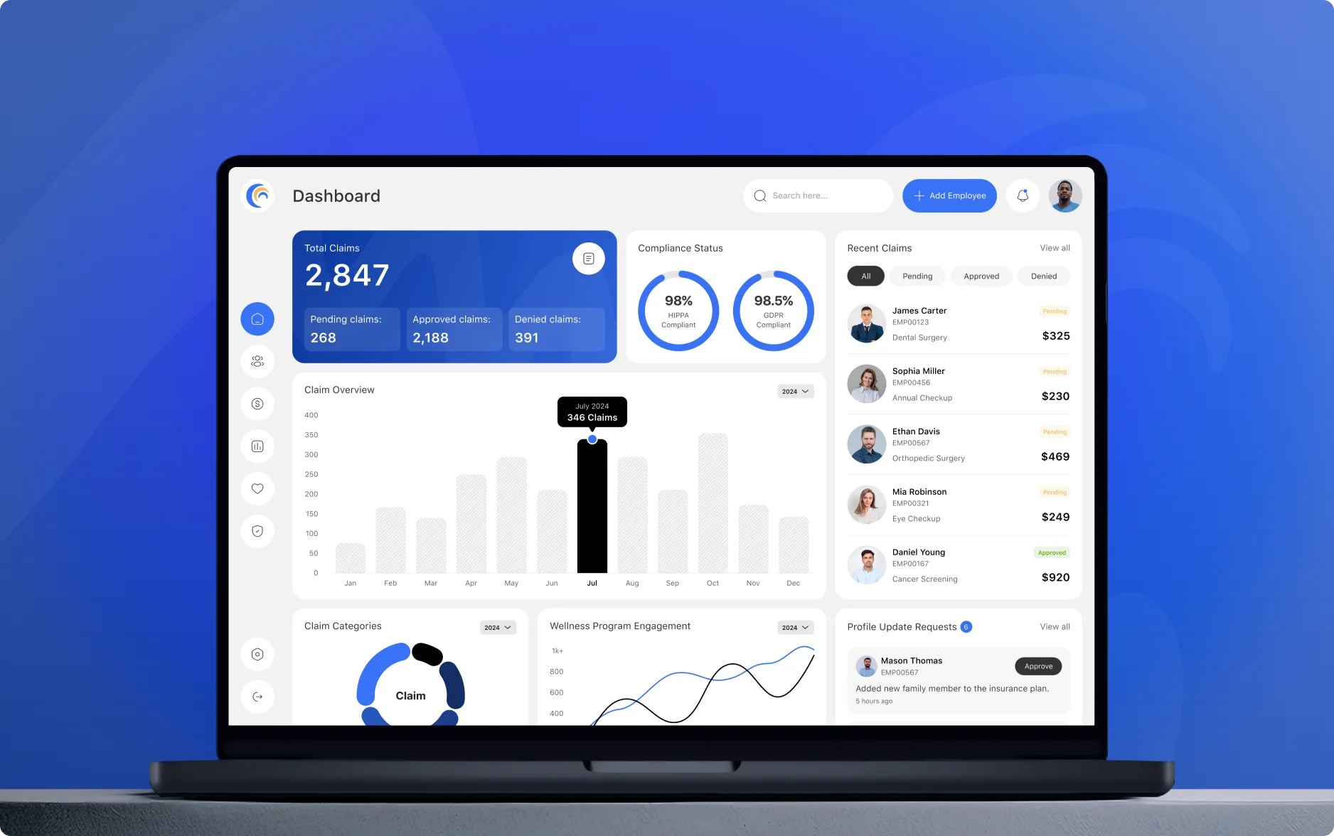 health insurance dashboard banner